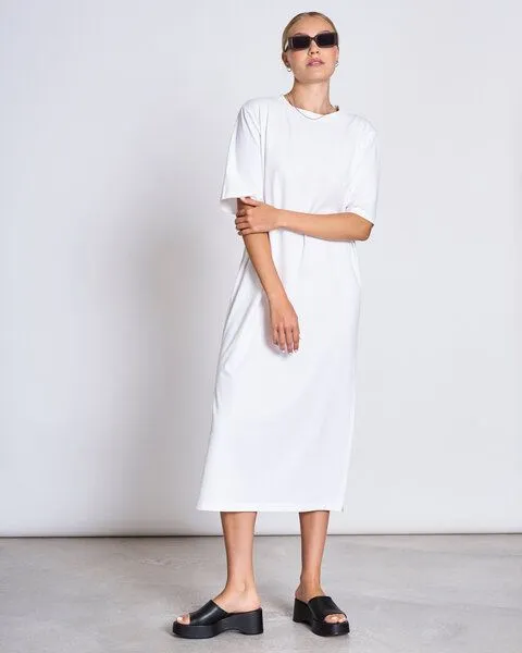 JAN N JUNE JAN N JUNE Kleid CROVIE GOTS, Weiß, – Produktbild 1 von 4