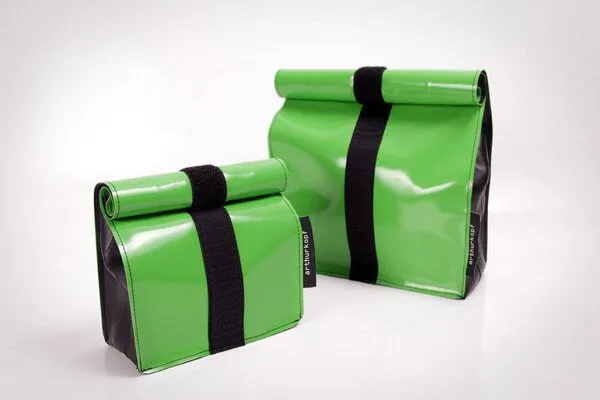 ARTHURKOPF ARTHURKOPF QlTourBag - Tasche aus Fahrradschlauch, Grün, – Produktbild 1 von 5