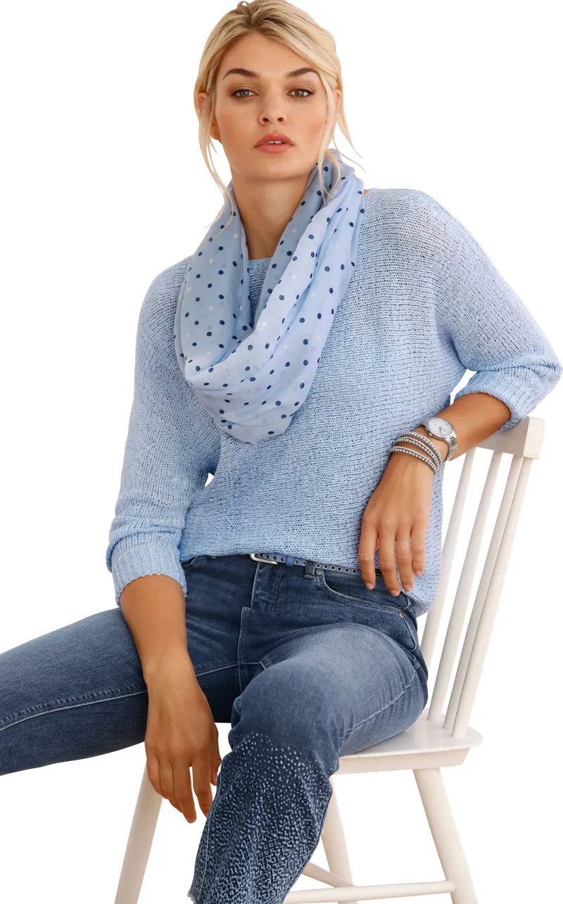 heine Tuch blau, Blau, – Produktbild 1 von 2