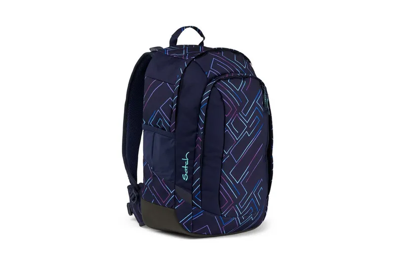 Satch Satch Schulranzen Schulrucksack AIR Purple Laser, Kollektion 23/24 (1 Stück), Laptop-Fach, Your-Size-System, Lila, – Produktbild 3 von 4