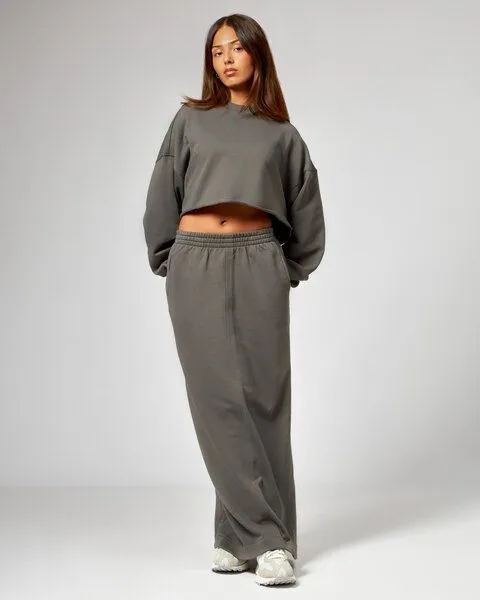noemvri fashion label noemvri fashion label Cropped Sweater Olivia grau – Produktbild 4 von 4