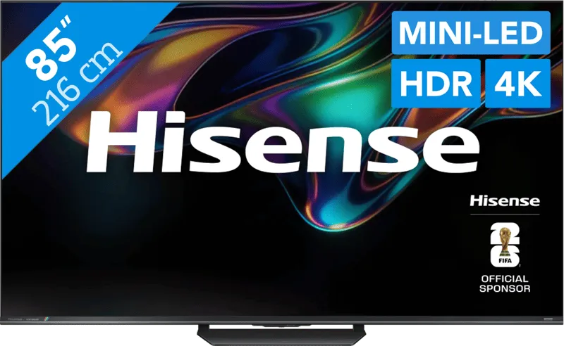 Hisense Hisense RGB Mini-LED 85 Zoll UR8S (2026), Schwarz, – Produktbild 1 von 1