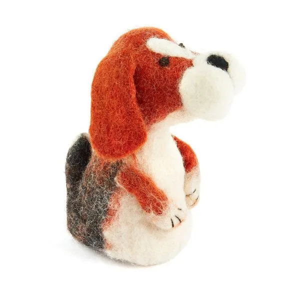 short'n'pietz short'n'pietz Beagle als Filz Eierwärmer, Braun weiss, – Produktbild 2 von 2