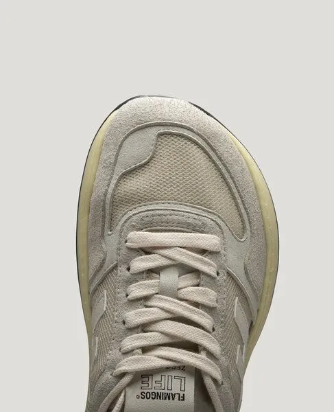 Flamingos Life Flamingos' Life ZERO Drop Barfußschuh - Sand olive/Taupe Vanilla/Ivory black, Schwarz, – Produktbild 3 von 4