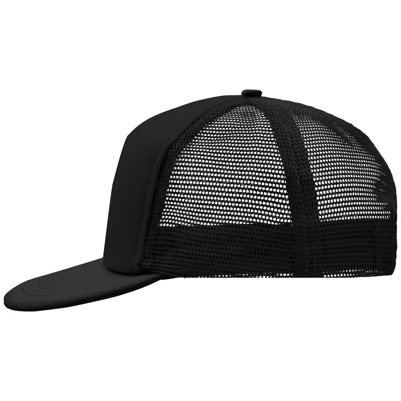 Myrtle Beach myrtle beach 5 Panel Mesh Cap mit flachem Schild MB6207 Gr. one size black/black – Produktbild 1 von 1