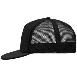 Myrtle Beach myrtle beach 5 Panel Mesh Cap mit flachem Schild MB6207 Gr. one size black/black – Produktbild 1 von 1