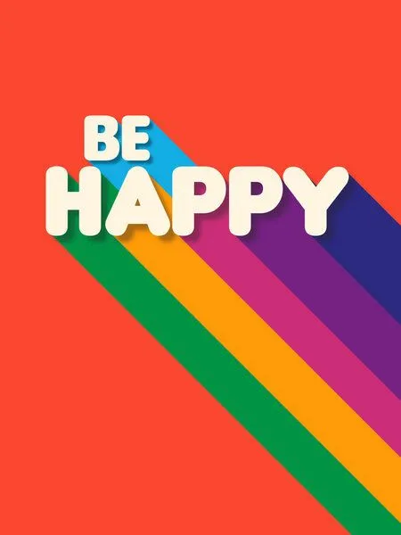 Photocircle Photocircle Poster / Leinwandbild - Be Happy – Produktbild 1 von 4