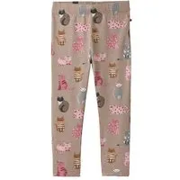People Wear Organic People Wear Organic Leggings, bedruckt, Bio-Baumwolle, Taupe/ katzen, – Produktbild 1 von 1