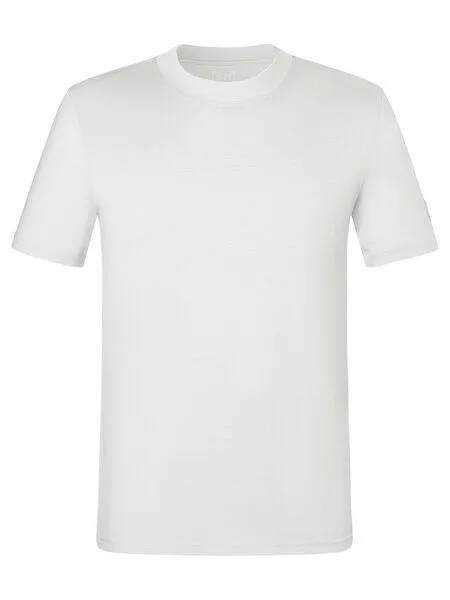 Super.Natural Super.Natural T-Shirt Casual Rib Bio J Tee für Herren, Merino, White stone melange, – Produktbild 3 von 3