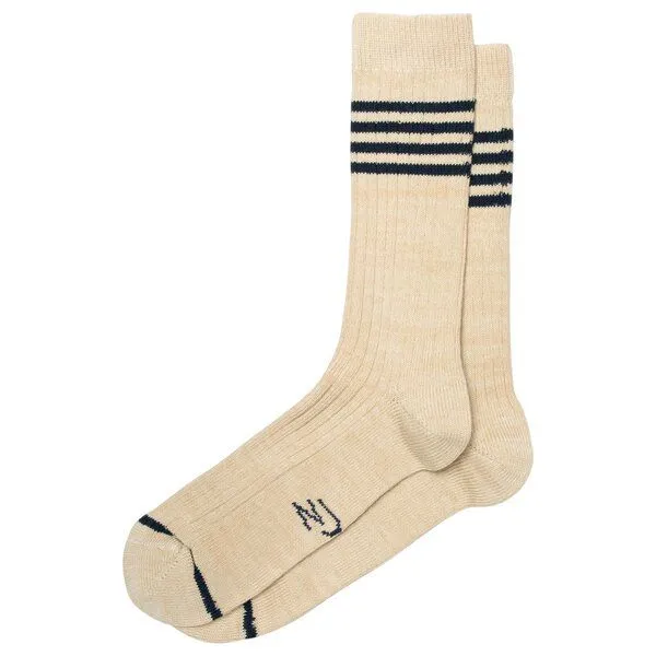 Nudie Jeans Nudie Jeans Tennis-Socken Stripe, Blue beige, – Produktbild 1 von 1