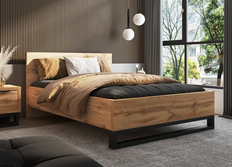 Home affaire Schlafzimmer-Set Bronne,Komplettschlafzimmer (Set,4-St), Schlafzimmer-Set, Schrank 191cm breit, 2xNachtische, Beige, – Produktbild 1 von 5