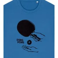 päfjes päfjes Ping Pong Tischtennis - Fair Wear Männer T-Shirt, Blau, – Produktbild 1 von 1