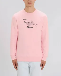 Human Family Human Family Bio Unisex Rundhals-Sweatshirt - "Switch - Save Oceans" in 3 Farben – Produktbild 1 von 1