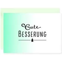 Bow & Hummingbird Bow & Hummingbird Mini-Grußkarte Gute Besserung – Produktbild 1 von 1