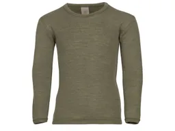 Engel natur Engel Natur Kinder Langarmshirt Unterhemd Wolle Seide olive Gr. 128 – Produktbild 1 von 1