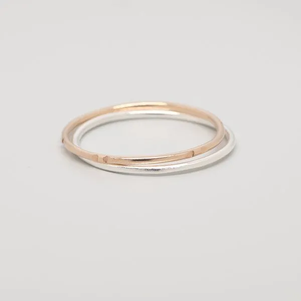 fejn jewelry fejn jewelry Ring 'bicolor set', Rotgold, – Produktbild 1 von 3