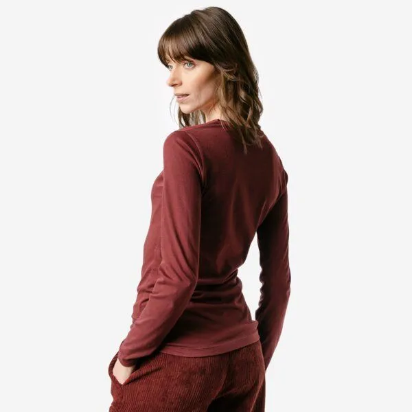 Living Crafts Living Crafts Langarm-Shirt - SUSANNA, Maroon (rot), – Produktbild 4 von 4