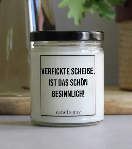 Candle Guy Candle Guy Duftkerze Verfickte Scheiße, ist das schön besinnlich! aus Sojawachs – Produktbild 3 von 3