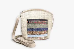 Himal Hemp Himal Hemp Handtasche CHEKKA Bag aus wildem Hanf und Recycle-Sari – Produktbild 1 von 1