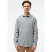 Givn Berlin Givn Berlin Flanellhemd GBJOHN in lockerer Passform, Mid grey, – Produktbild 1 von 1