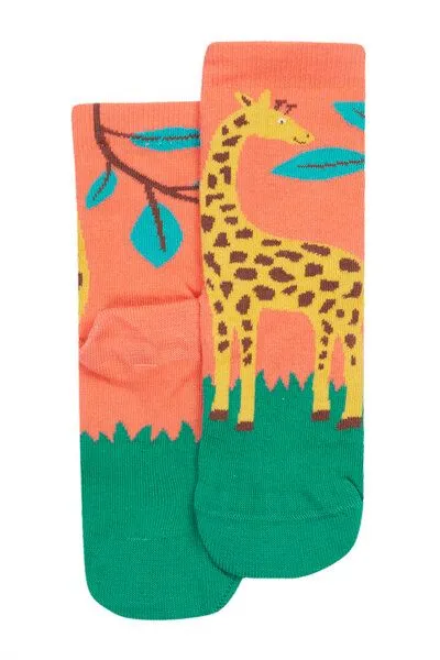 Frugi Frugi Kindersocken in Dreierpack mit Koala, Giraffe und Lama – Produktbild 3 von 3