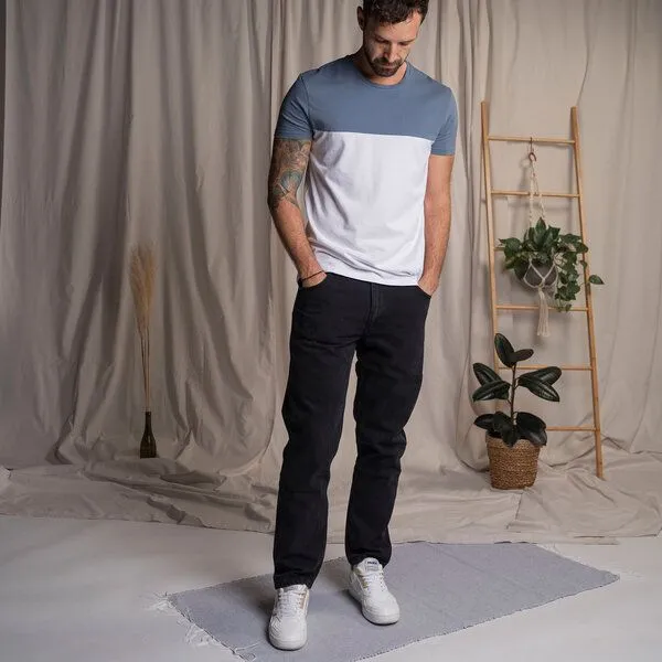 Vresh Clothing Vresh Clothing Valco - Regular Jeans aus Biobaumwoll-Mix, Blue, – Produktbild 4 von 4