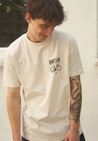 päfjes päfjes Nashorn der Brecher Fahrrad Gravel - Unisex Männer Bio T-Shirt – Produktbild 2 von 4