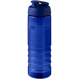 Unbranded H2O Active® Eco Treble 750 ml Sportflasche mit Stülpdeckel & Trinkklappe, blau, blau – Produktbild 1 von 1