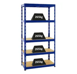 PROREGAL® Schwerlastregal Robustes Lagerregal TIGER 220-180x90-180x40-60cm 5-6 Ebenen, Stabiles Garagenregal Kellerregal Lastenregal Lagerregal Steckregal – Produktbild 1 von 1