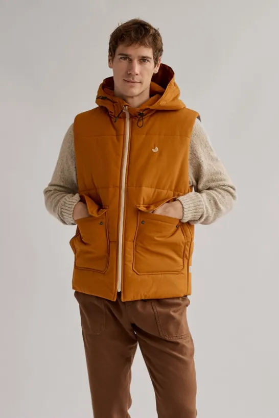 TWOTHIRDS TWOTHIRDS Herren vegan Bodywarmer Newtownards Kürbisorange, Orange, – Produktbild 2 von 2