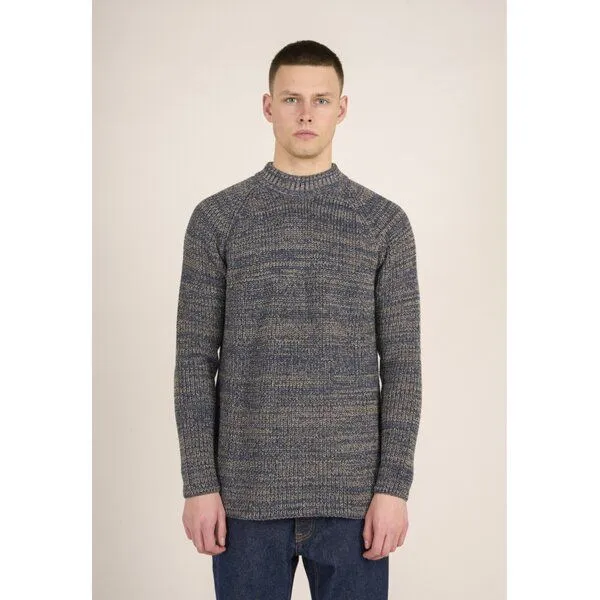 KnowledgeCotton Apparel KnowledgeCotton Apparel Strick-Pullover TWISTED YARN aus Bio-Baumwolle, Blau (china blue), – Produktbild 1 von 1