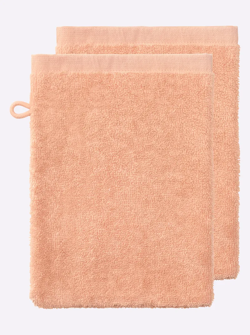 wäschepur Handtuch apricot, Apricot, – Produktbild 3 von 3