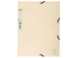 Exacompta 25 Exacompta Sammelmappen "Forever", 380 g/m², DIN A4, Gummizug, 3 Klappen, sand – Produktbild 1 von 1