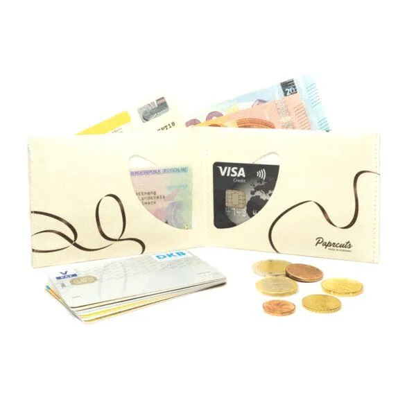 paprcuts paprcuts RFID Portemonnaie, Mixtape (beige), – Produktbild 3 von 4
