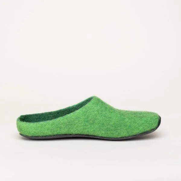 Magicfelt Magicfelt Filz-Hausschuh JU 720 für Damen aus 100% Merino-Wolle - Pantoffel mit komfortabler Filz-Latex-Sohle, Hell-grün, – Produktbild 3 von 3