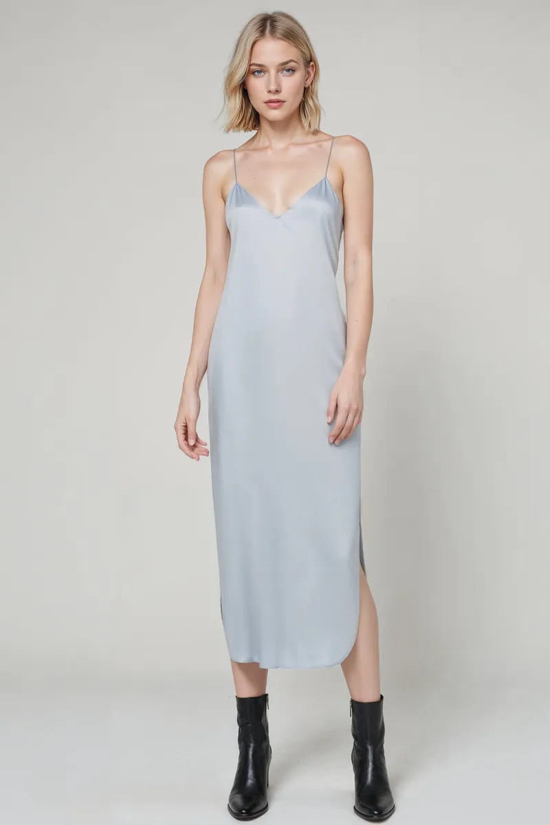 Neu Nomads Neu Nomads Damen vegan Kleid Slip Gitta Eisblau, Extra hellblau, – Produktbild 1 von 1