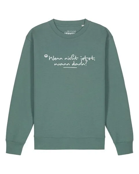 watapparel watapparel Sweatshirt Unisex Wenn nicht jetzt wann dann, Green bay, – Produktbild 1 von 2