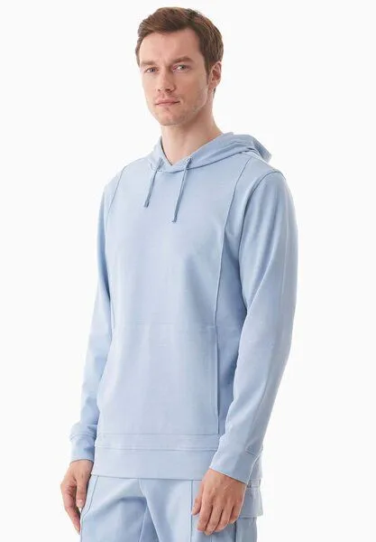 ORGANICATION ORGANICATION Hoodie aus Bio-Baumwolle, Ice bluıe, – Produktbild 4 von 4