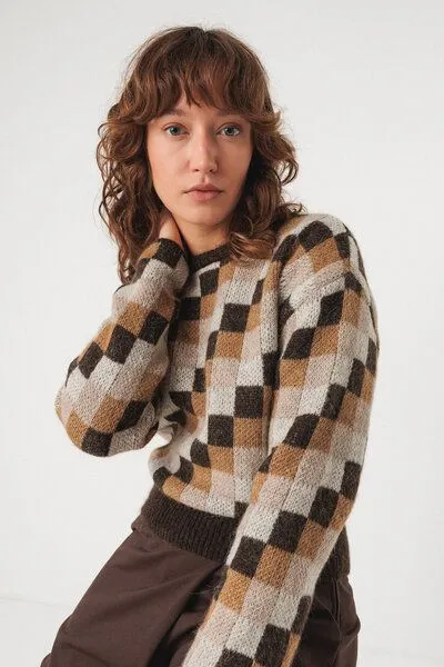 SKFK SKFK Strickpullover AITZA, Multicolour, – Produktbild 2 von 4