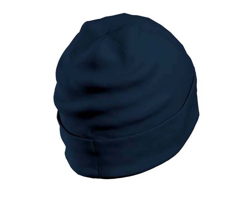 HERMKO Beanie 881910 Mütze für Damen und Herren aus 100% Bio-Baumwolle, Blau, – Produktbild 2 von 4