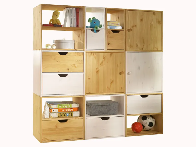 allnatura allnatura Schublade mit Griffmulde "Pico" - Schnäppchen 2127-03323 | kleine Schublade mit Griffmulde | gelaugt/geölt, Natur, – Produktbild 1 von 2