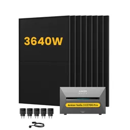 Anker Anker SOLIX Solarbank 3 E2700 Pro Solaranlage, mit 8 x 455W Bifazialen Solarmodulen, by Powerness - 2.7kWh / 5 x Smart Plug / Selbstabholung – Produktbild 1 von 1