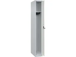 C+P C+P Spind Classic PLUS, 1 Abteil, 1850x250x500mm, Lichtgrau/Verkehrsweiß – Produktbild 1 von 1