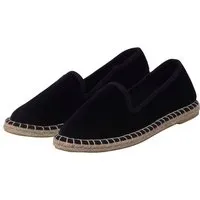 Japanwelt Espadrilles Japanwelt Espadrilles Espadrilles Samtschuhe Pantoffeln Slipper Sommerlatschen Ballerinas, Schwarz, – Produktbild 1 von 1