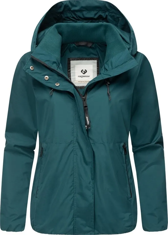 ragwear ragwear Outdoorjacke Sunniva Light Wasserdichte und atmungsaktive Damen Übergangsjacke, Grün, – Produktbild 2 von 5