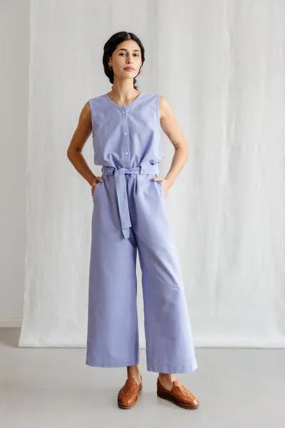 Jyoti - Fair Works Jyoti - Fair Works Bio-Baumwoll Jumpsuit Daksha, Ikat, – Produktbild 1 von 5