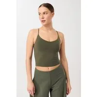 mandala Mandala Cropped Pilates Top, Leaf (grün), – Produktbild 1 von 1