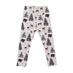 Walkiddy Kinder Leggings GOTS zertifiziert – Creme mit Wald- und Tiermotiven, weich & bequem | von Walkiddy – Produktbild 1 von 1