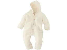 Engel natur Engel Natur Baby Kapuzenoverall Bio-Merinowolle Fleece natur Gr. 50/56 – Produktbild 1 von 1