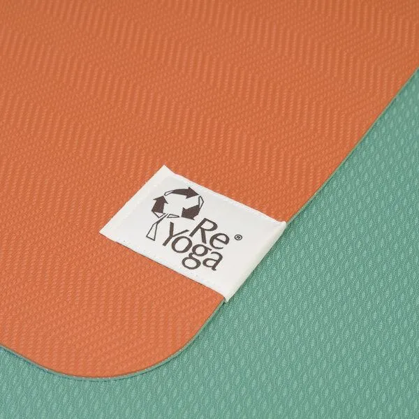 ReYoga ReYoga Free LIGHT 3mm Ökologische Yogamatte, Orange/türkis, – Produktbild 2 von 4